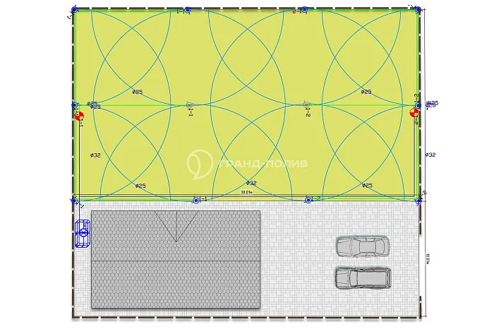 5 соток простой формы на участке в 8 соток