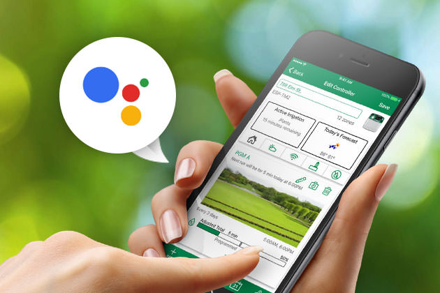 Rain Bird предоставляет пользователям голосовой контроль полива с помощью Google Assistant