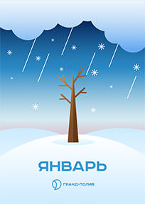 Газон в январе